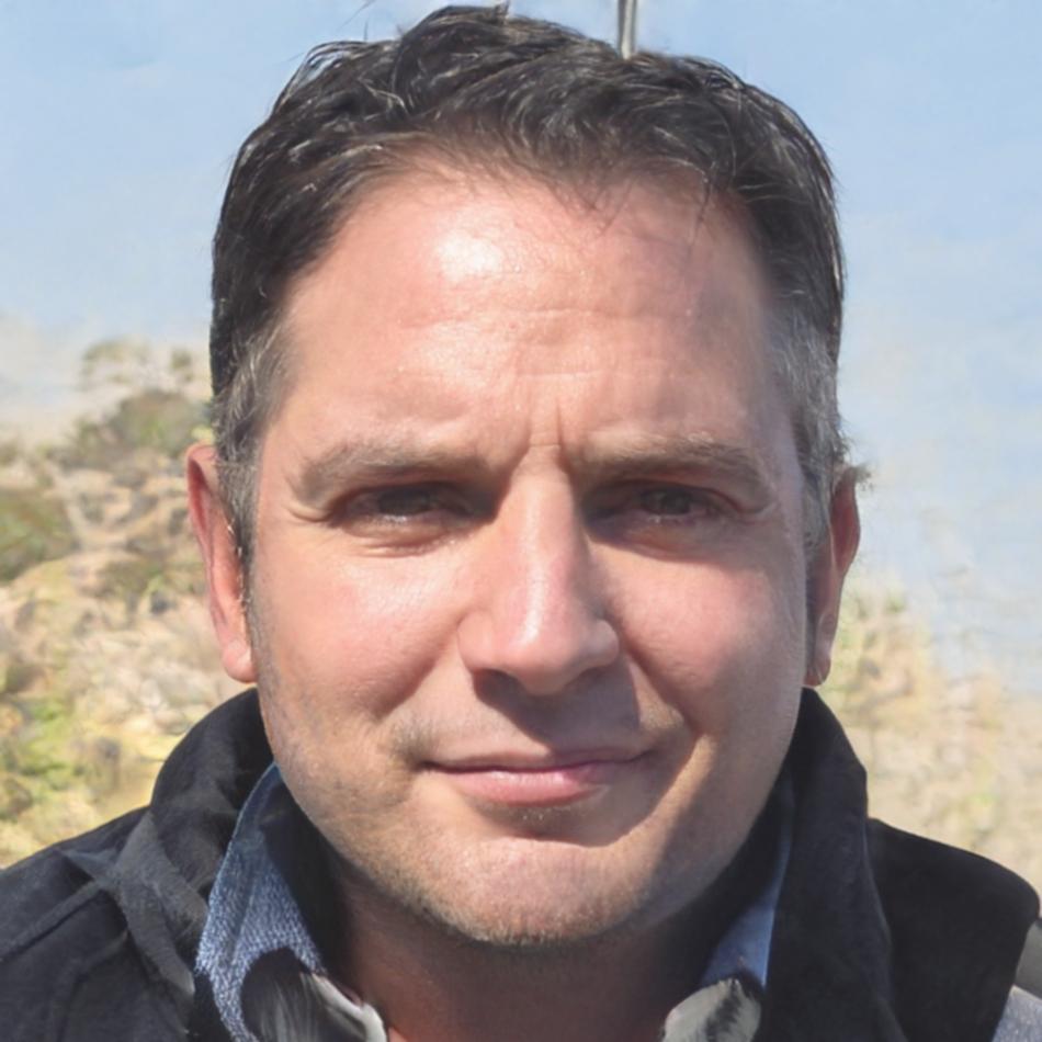 Professional headshot of Marcus Thompson, program graduate working at tech company